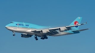 Korean Air 747-400 {HL7491 / HL7487} at London Heathrow Airport