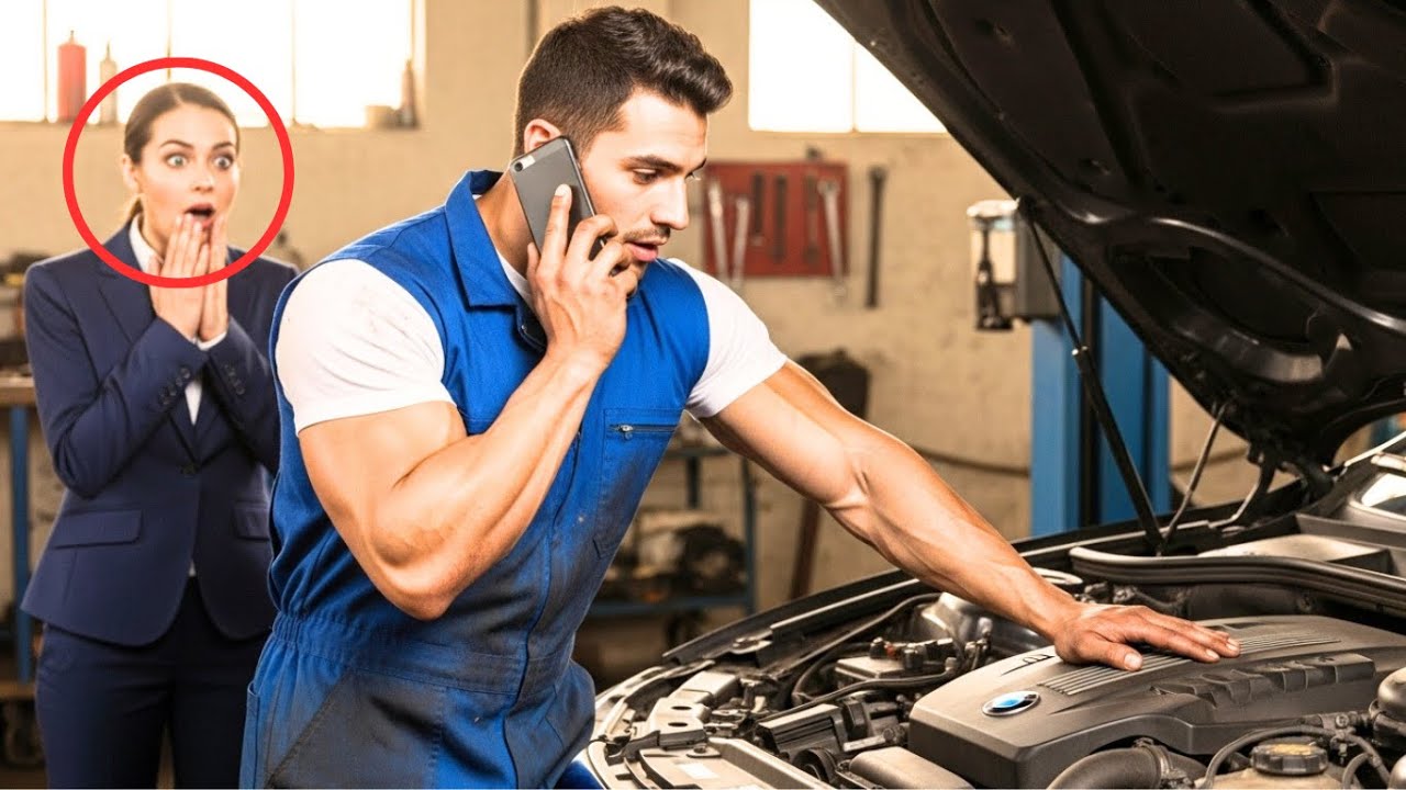 PADRE SOLTERO Y MECÁNICO CONTESTÓ UNA LLAMADA EN ALEMÁN — Y LA CEO LE PIDIÓ QUE SE QUEDARA...