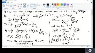 18MAT41 Module-1 Milne Thompson method Cartesian from