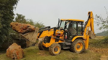 JCB Working on Mud - JCB Working For New Bridge Construction - Dozer Video