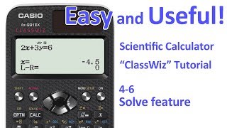 ClassWiz Calculator Tutorial - Algebra 4-6 Solve feature screenshot 2