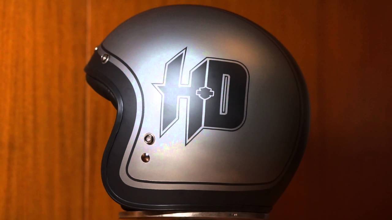 Airbrushed Harley Davidson Retro 3/4 Bell helmet YouTube