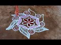 53 dots rangolidaily simple beautiful flower  special kolamdhana creative rangoli