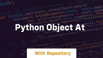 python object at