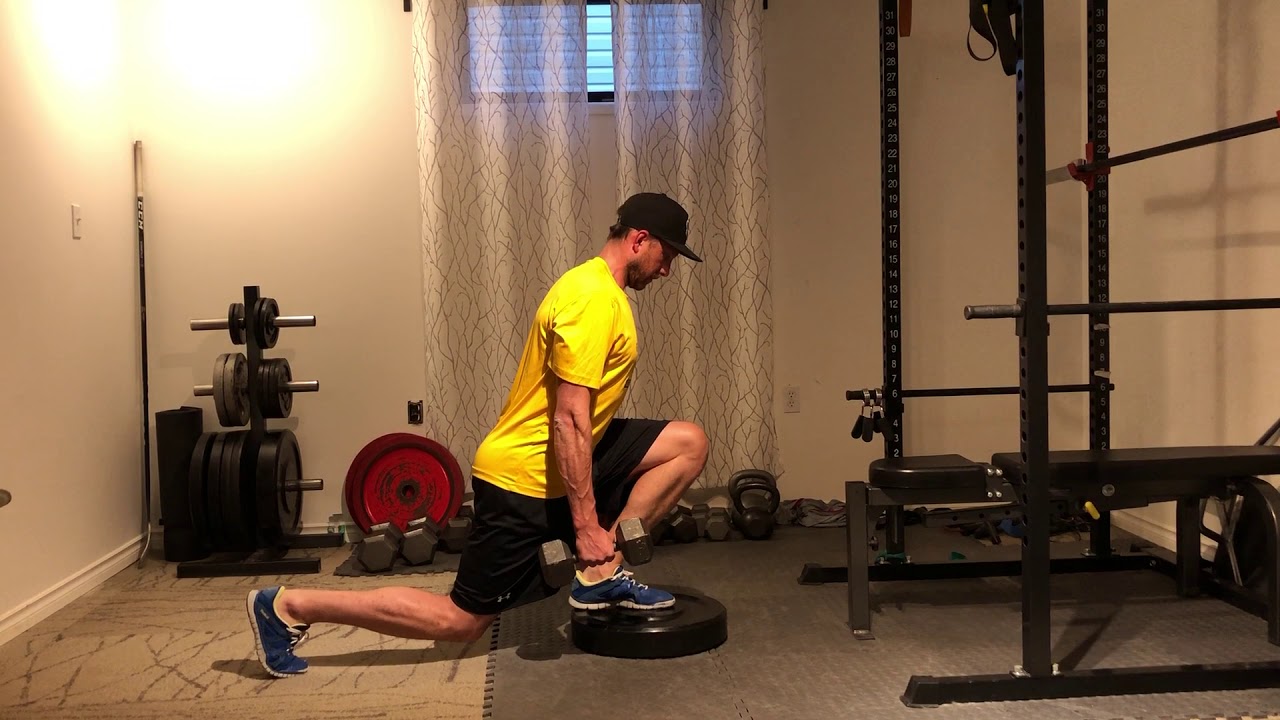 DB Front Foot Elevated Split Squat ISO Hold - YouTube