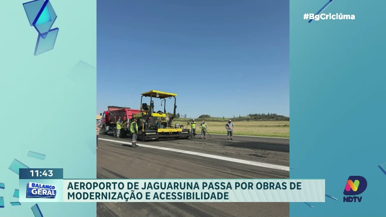 Aeroporto de Jaguaruna ganha obras e elevador panorâmico novo - QTU Questões do Universo
