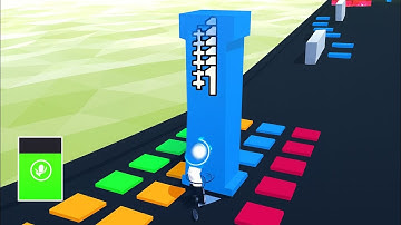 Stack Colors 3D Gameplay Color Run Challenge Satisfying Stack Game Fun Mobile Game Walkthrough 4K