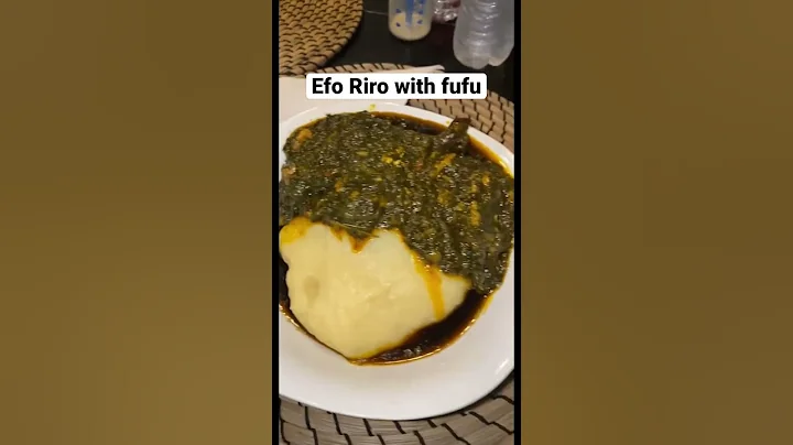 Mukbang Efo Riro with fufu #asmr #mukbang #africanfood