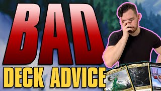 Bad Deck Advice | Commander | Magic: the Gathering