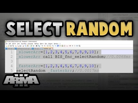 selectRandom Array | ArmA 3