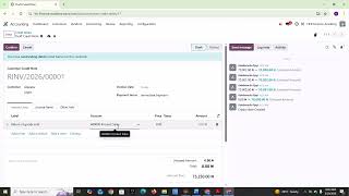 Learn Odoo ERP using Credit notes
