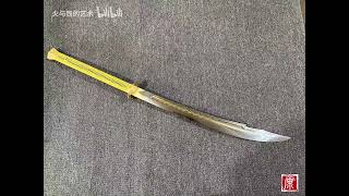 120cm Replica Ming gilt fuller double handed Zhanma Dao 明式鎏金斩马刀 by The Art of Fire&Iron 火与铁的艺术【F&I】
