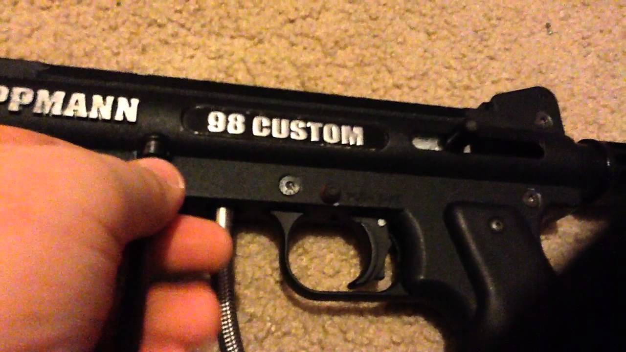 How to adjust the velocity on your tippmann 98 custom YouTube