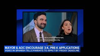 Mamdani, AOC team up to encourage New Yorkers to sign up for 3-K, Pre-K as deadline approaches