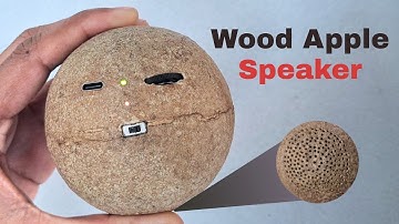 Build Bluetooth Speaker Inside a Wood Apple Shell | Unique Portable Speaker- Kodbel Speaker Making