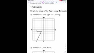 Introduction to Transformations/Translations
