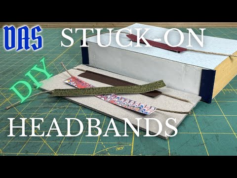 Homemade Stuck-On Headbands // Adventures in Bookbinding