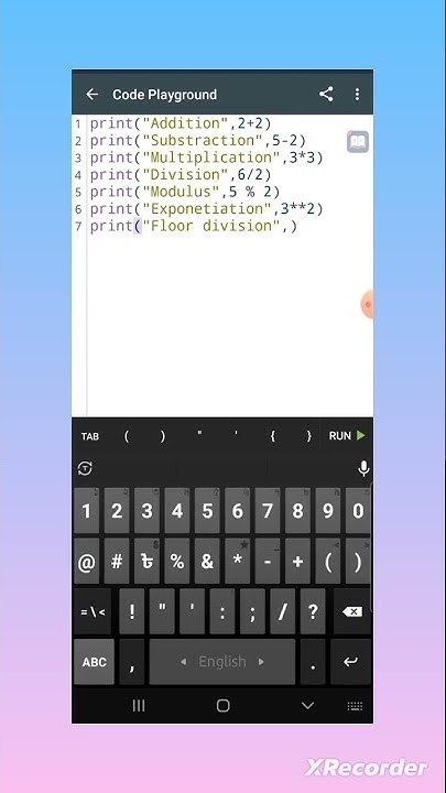 Arithmetic Operators | Python - coding tutorial | google io #python # ...