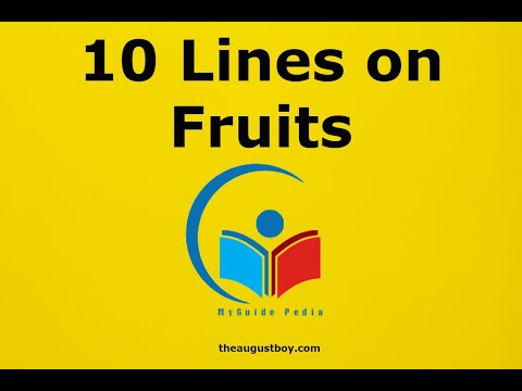 10 Lines on Fruit in English | Short Essay on Fruits | 5 Lines on Fruit | @myguidepedia6423