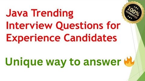 Top trending java interview questions and answers 😱 Currently asking java interview questions