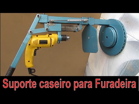 Suporte caseiro para Furadeira, Base para Taladro de Banco, Homemade Drill press