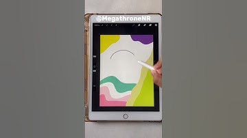 How to draw a Simple Wallpaper in Procreate #58