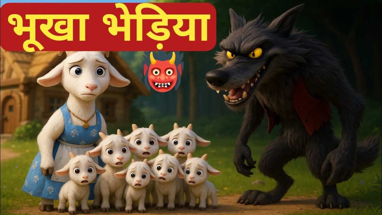 The Wolf & The Seven Little Goats | भेड़िया और बकरी के सात बच्चे | Jingle Toons Fairy Tales