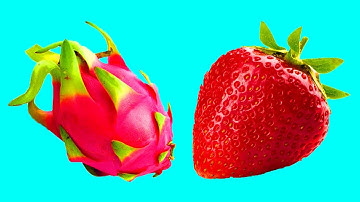 스톱모션 애니메이션을 만족시키는 과일 및 채소 내부 패턴 Patterns Inside Fruits and Vegetables Stop-Motion Animation 45