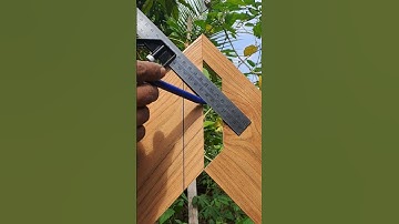 Easy Way to Measure the Position of a Wooden Corner #woodworking #woodwork #carpentry #diy #tips