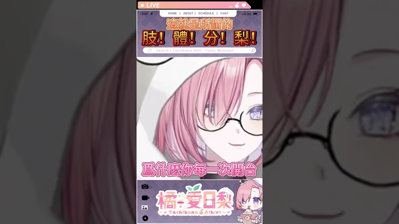 這就是所謂的肢！體！分！梨？！「橘 爱日梨Tachibana Aihiri」 #vtuber #橘愛日梨 #SliceToranges #台灣 #台V #馬v #short #社死 | MYViki