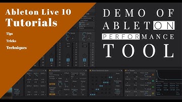 ABLETON LIVE 10 [PERFORMANCE TOOL DEMO ] - PART 1 (2020) - BASIC SETUP