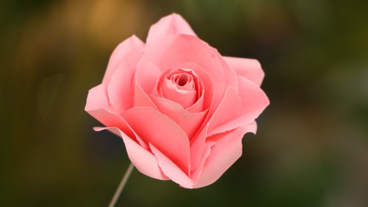 Easy Paper Rose Flower From postit note YouTube