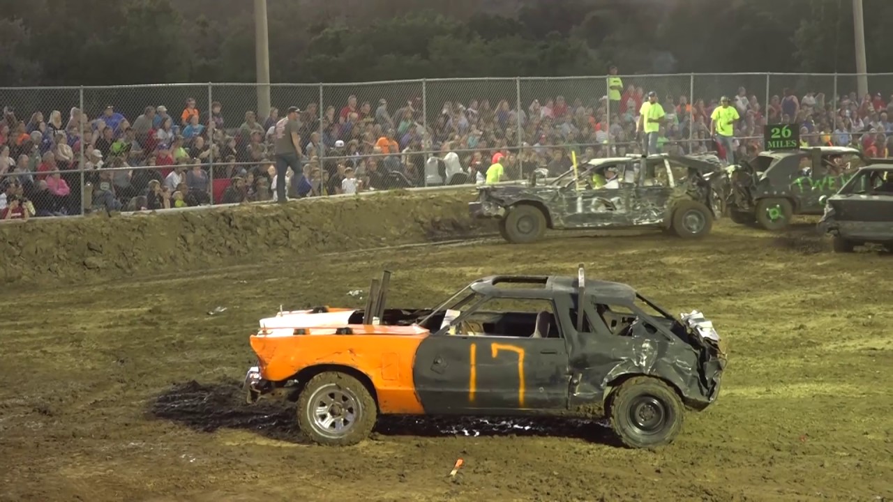 Demolition Derby Richmond Missouri May 2017 heat 1 YouTube