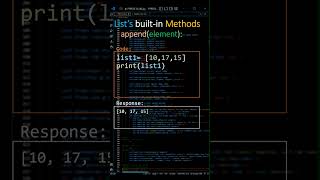 Famous append() | list method | #Python | #PyThink | @pythink1 | #python for beginners Wealth