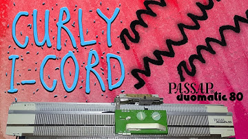 Curly I-Cord Passap Tutorial