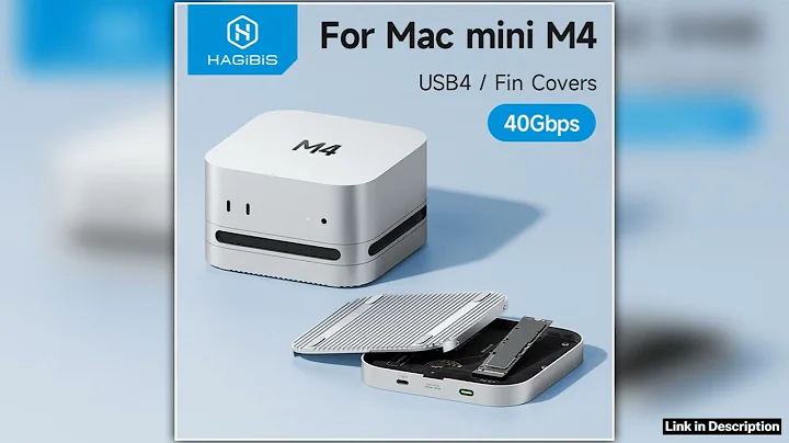 Hagibis USB4 Hard Drive Enclosure 40Gbps M2 NVMe SSD Case for Mac mini M4M4 Pro Compatible with Thu