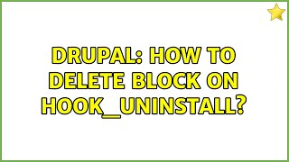 Drupal: How to delete block on hook_uninstall?