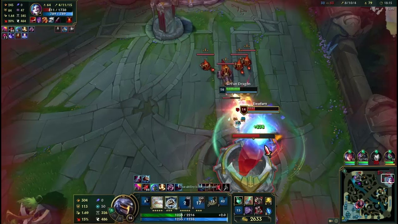 LOL ARURF FUnny MOments( Vi ) Punch after Punch after Punch