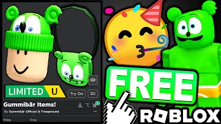 FREE UGC LIMITEDS! HOW TO GET Gummibär's Official Beanie & Satchel! (ROBLOX Gummy Bear Party EVENT!)
