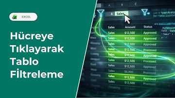 Bir Hücreye Tıkla, Tablo Otomatik Filtrelensin! (Excel VBA) | EXCEL 751