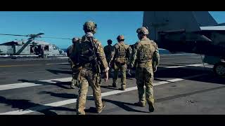 EODMU2 Conducts Fast Rope Aboard USS Harry S. Truman