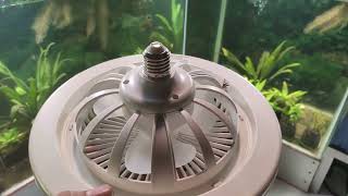 E27 Light With Ceiling Fan Unboxing and Testing