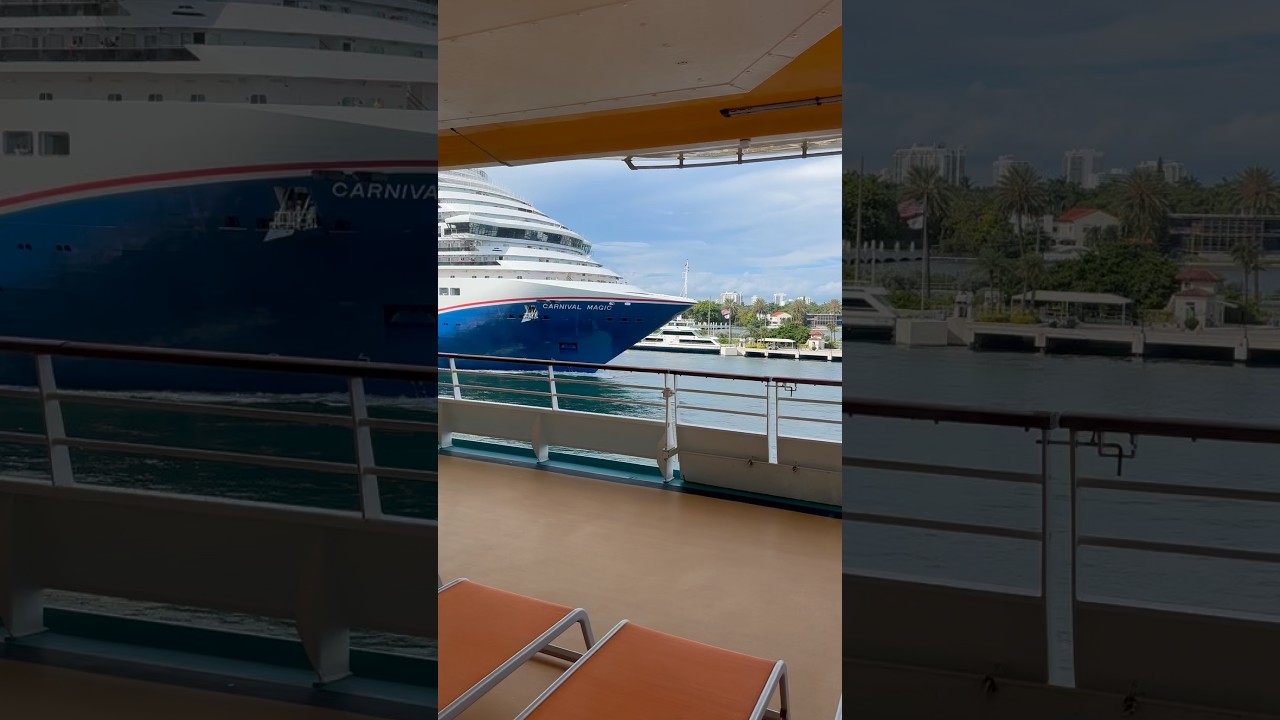 Onboard Freedom Of The Seas Carnival Magic Leaving Miami #shorts #cruise #fun #miami #ship