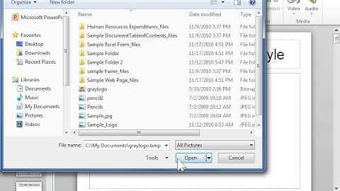 PowerPoint 2010 Create a Watermark