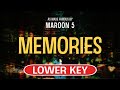 Memories (Karaoke Lower Key) - Maroon 5