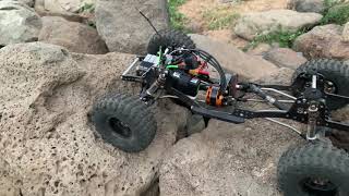 New Holms Hobbies Crawl master mini Esc paired with a 1500kv yellow jacket.