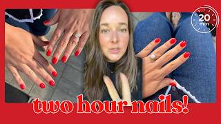doing my own nails as a nail tech as fast as I can