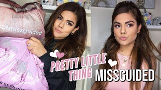 CUTE IN QUARANTINE! PRETTY LITTLE THING & MISSGUIDED TRY-ON CLOTHING HAUL! APRIL 2020