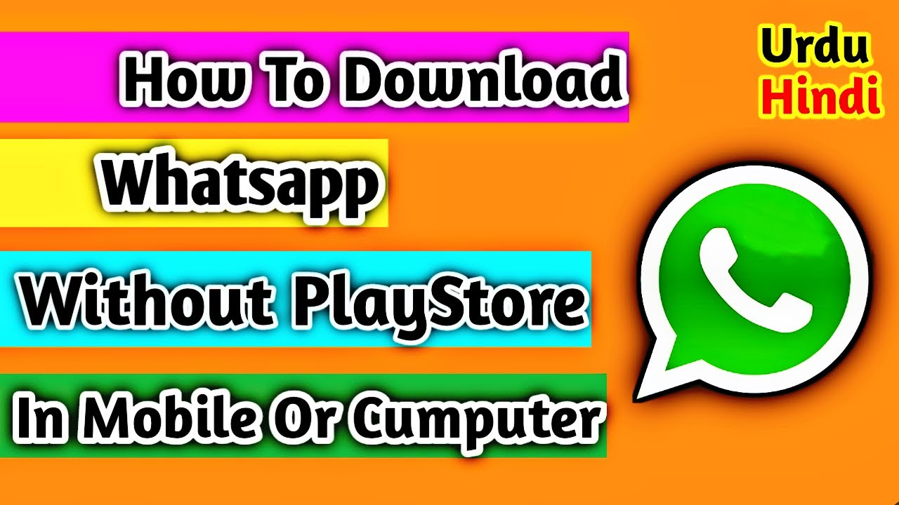 How To Download Whatsapp Without PlayStore in Laptop Coumputer