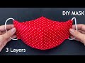 New Style 3D Mask! Diy Breathable 3Layers Face Mask Easy Pattern Sewing Tutorial | Mask Making Ideas